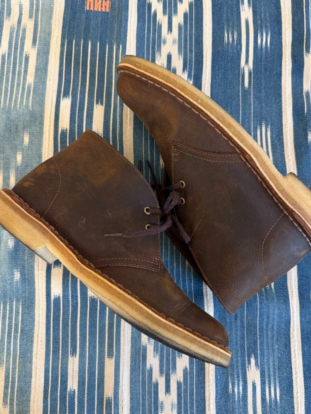 Clarks Desert Boots Brown Leather 9 M